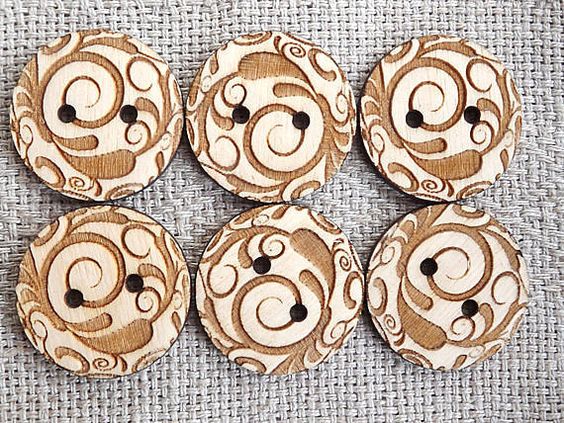 Brown pearl Buttons